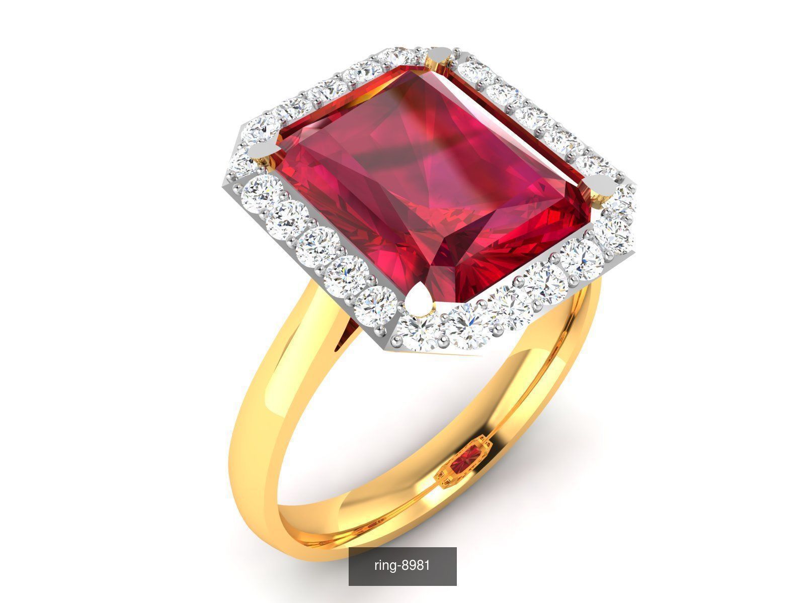274 GEMSTONE RING 3D Model Collection_51