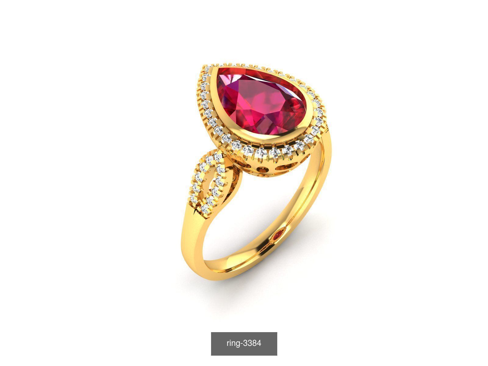 274 GEMSTONE RING 3D Model Collection_137