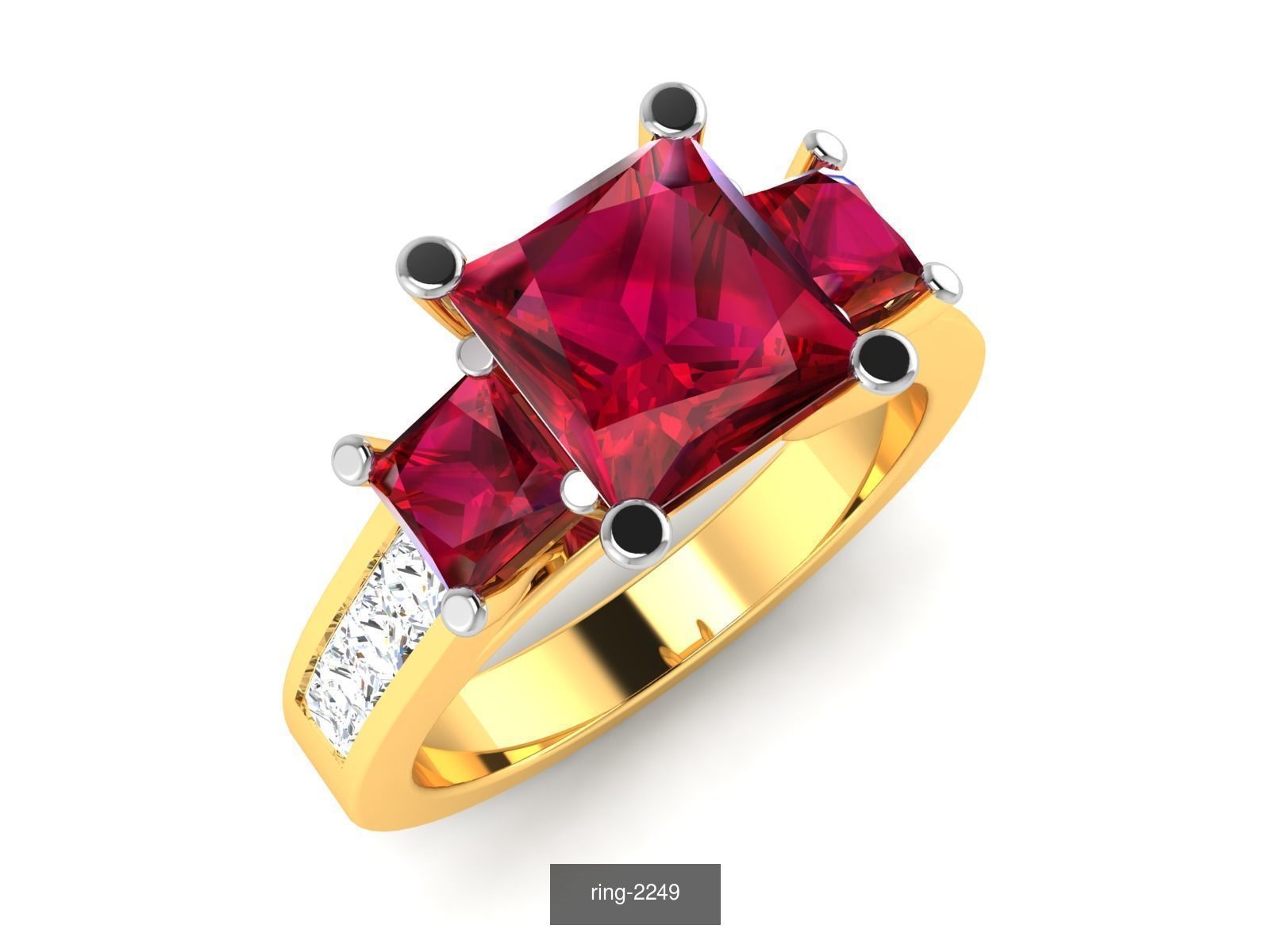 274 GEMSTONE RING 3D Model Collection_163