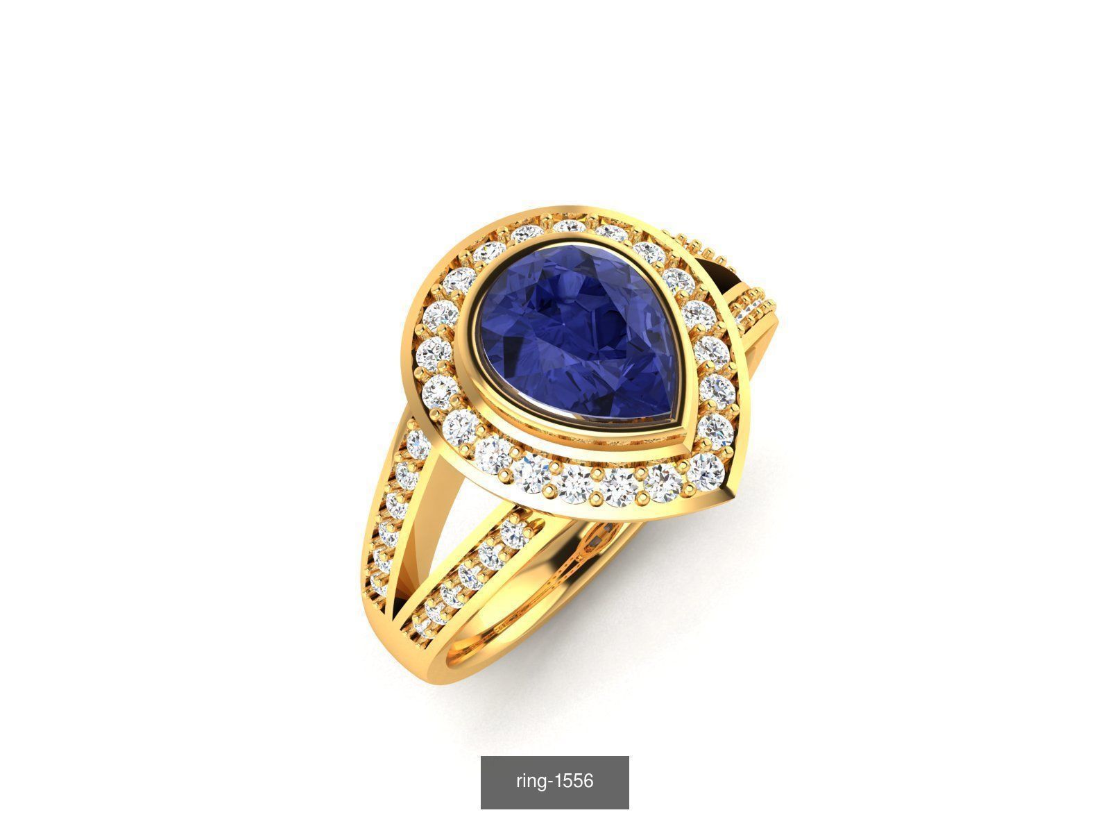 274 GEMSTONE RING 3D Model Collection_123