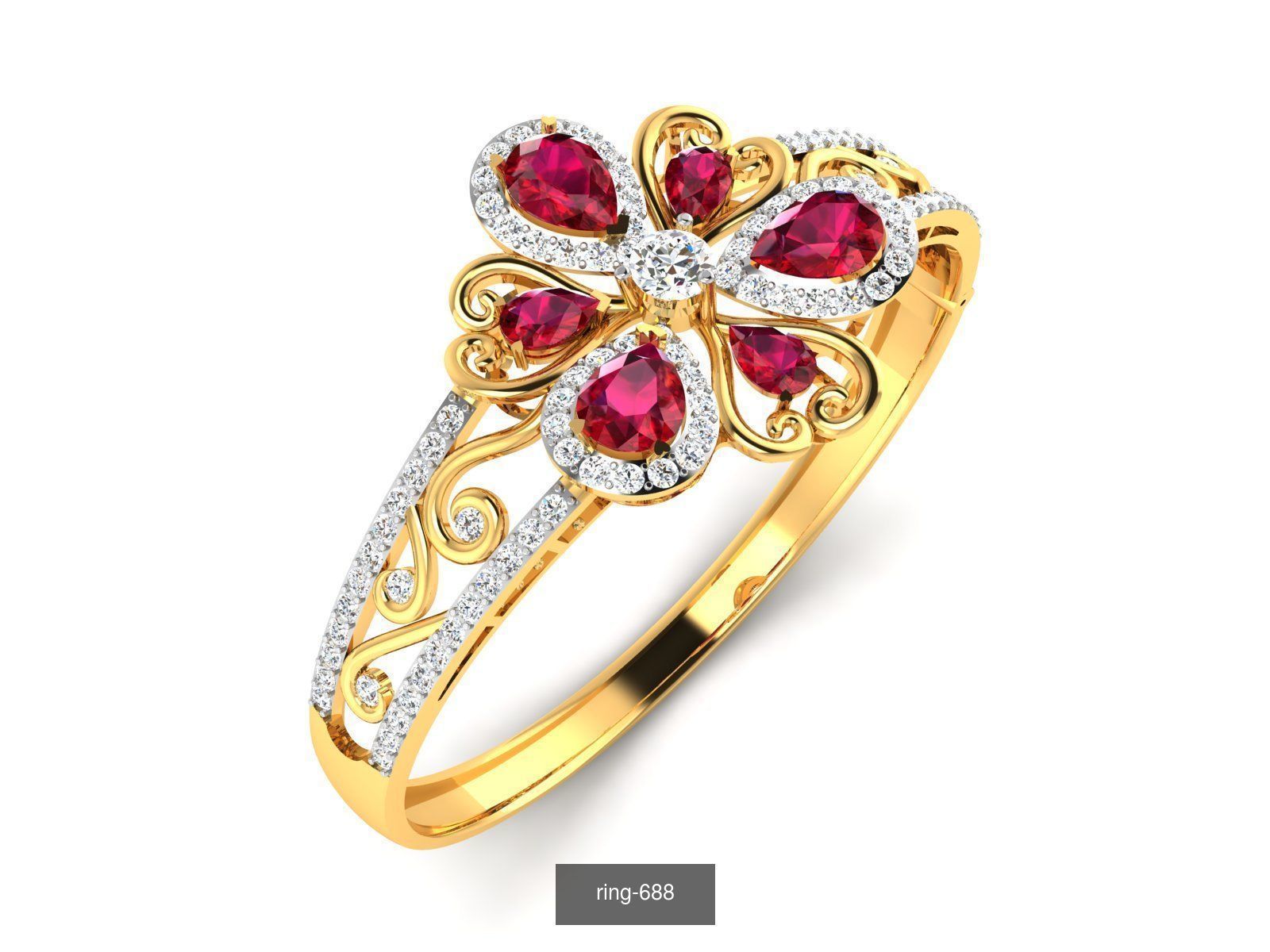 274 GEMSTONE RING 3D Model Collection_66