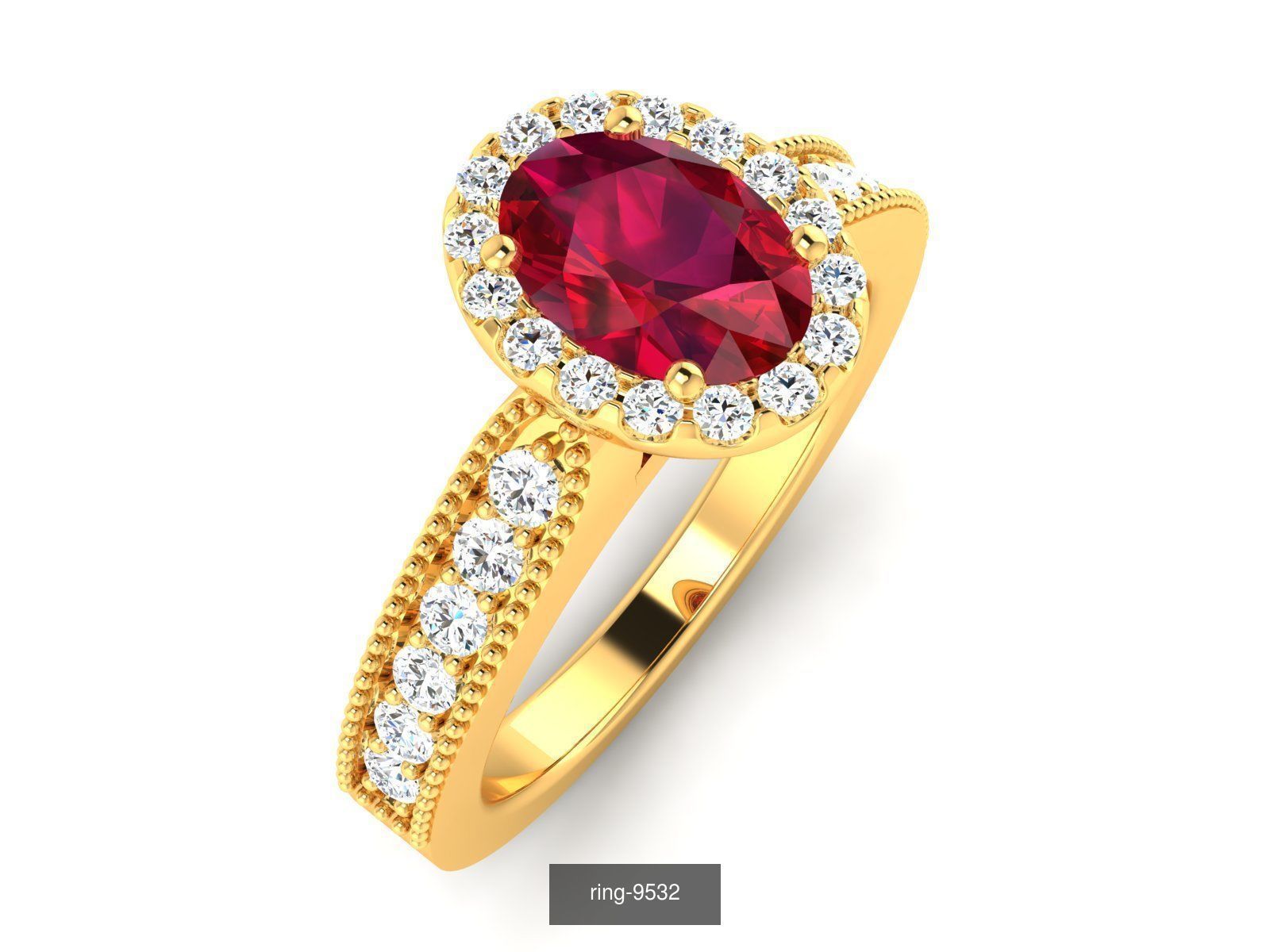 274 GEMSTONE RING 3D Model Collection_7