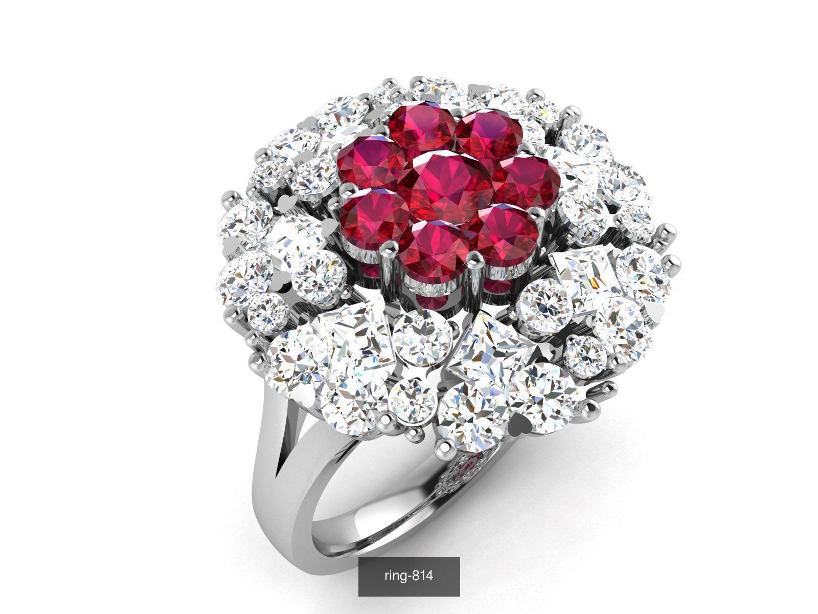 274 GEMSTONE RING 3D Model Collection_60