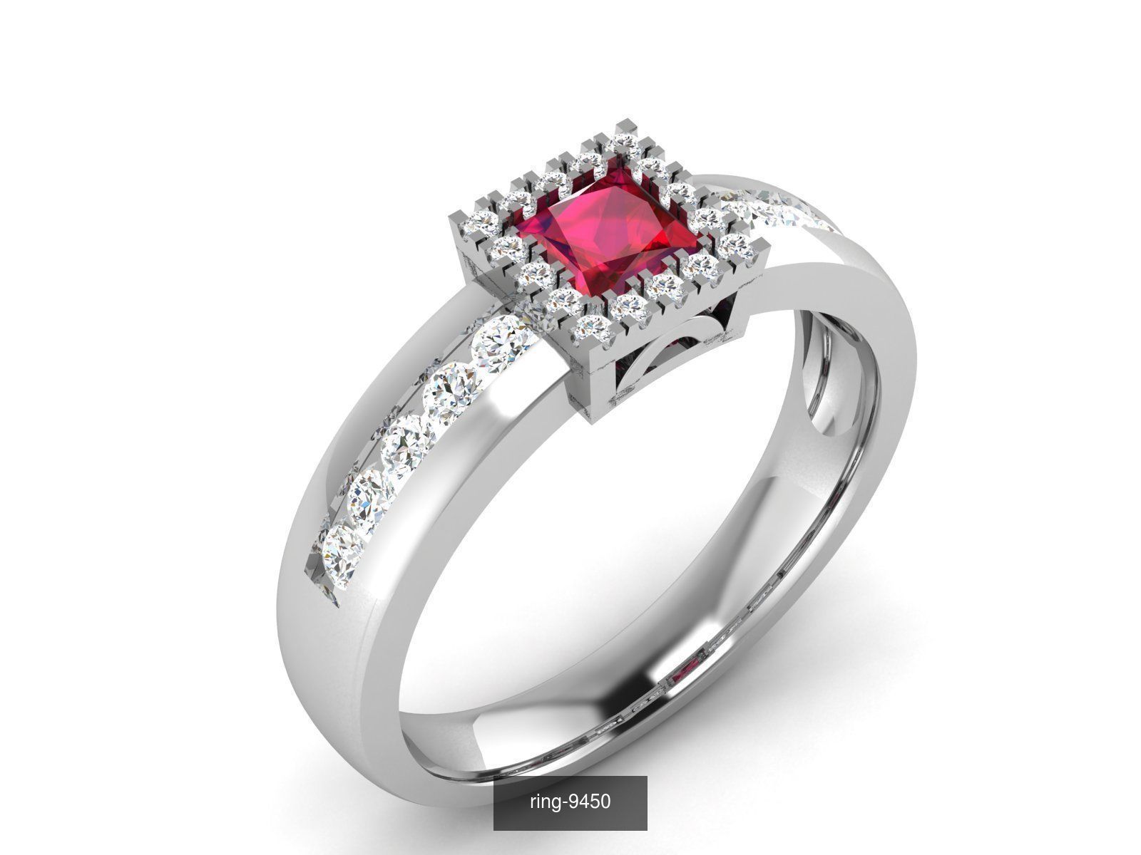 274 GEMSTONE RING 3D Model Collection_14