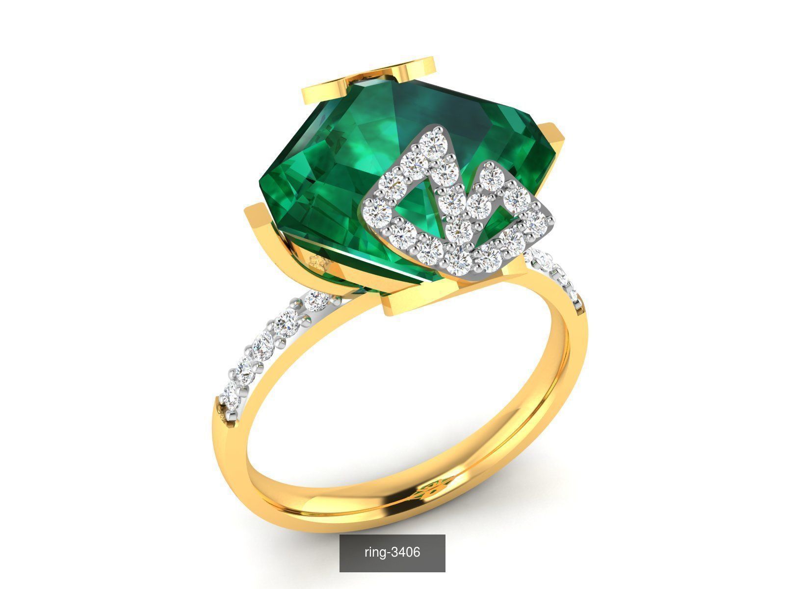 274 GEMSTONE RING 3D Model Collection_136