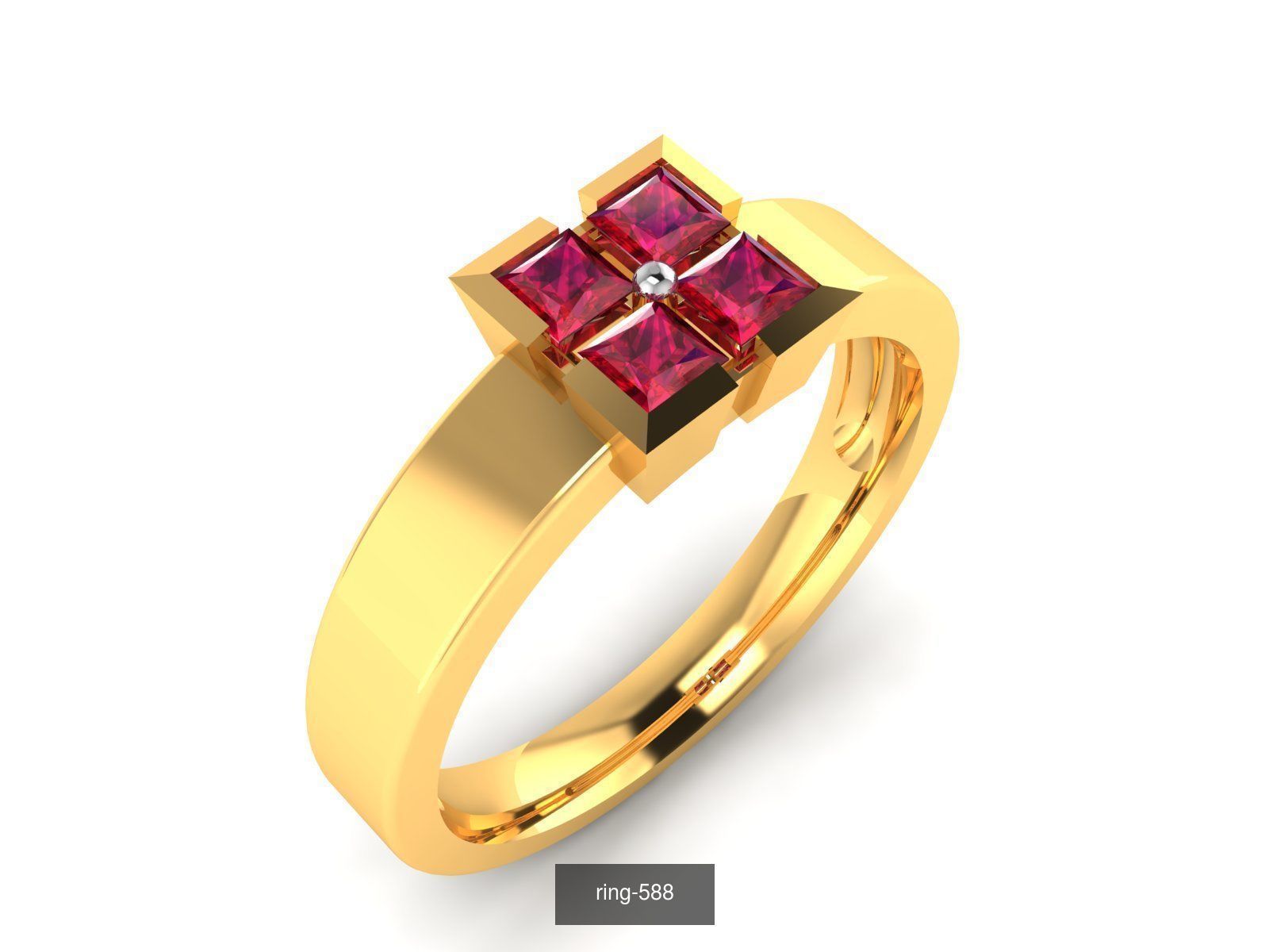 274 GEMSTONE RING 3D Model Collection_70