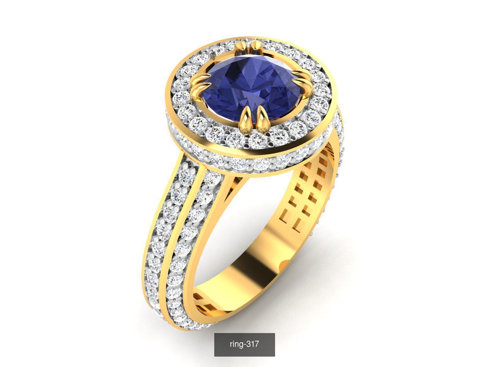 274 GEMSTONE RING 3D Model Collection_81