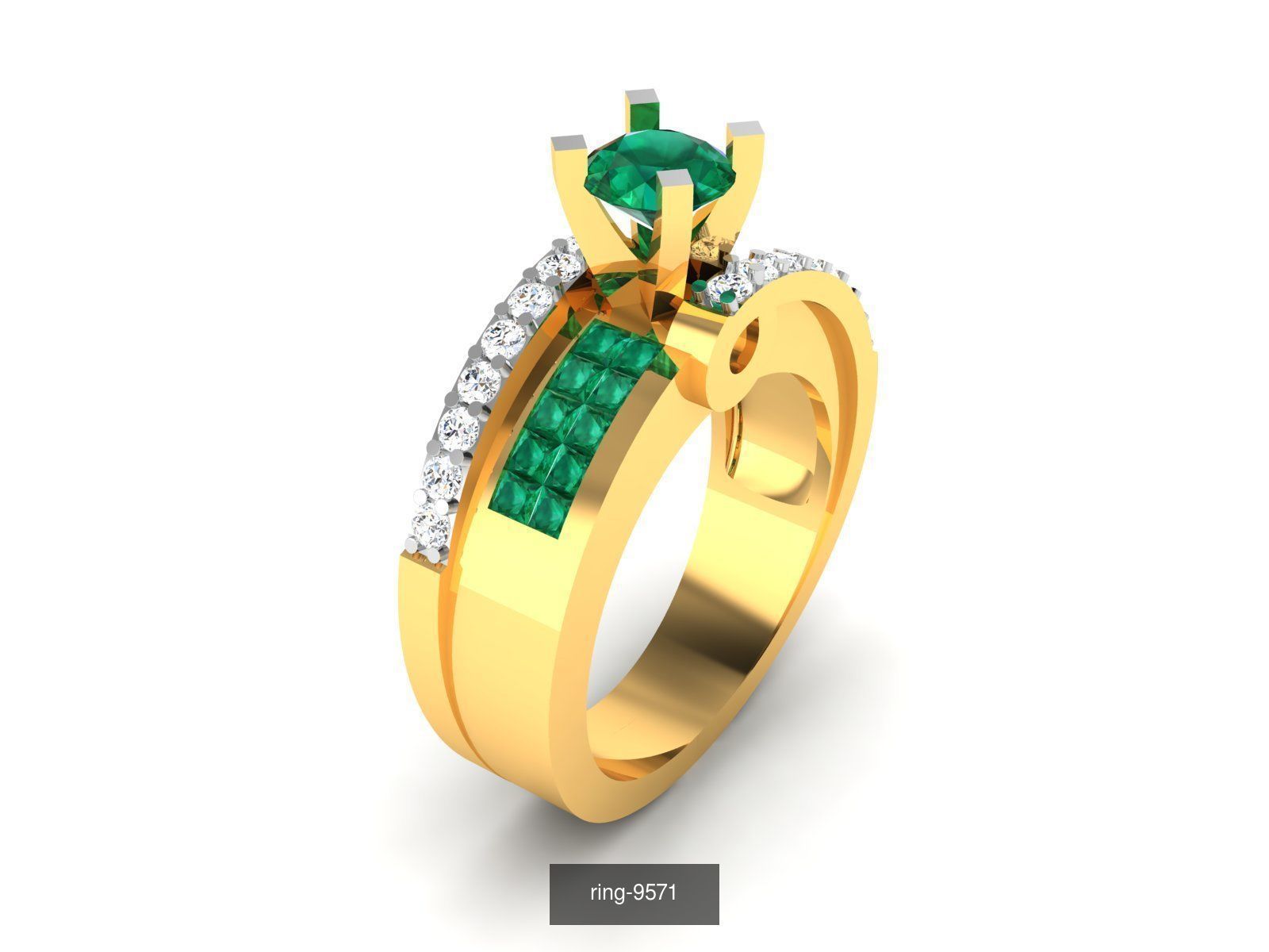 274 GEMSTONE RING 3D Model Collection_34