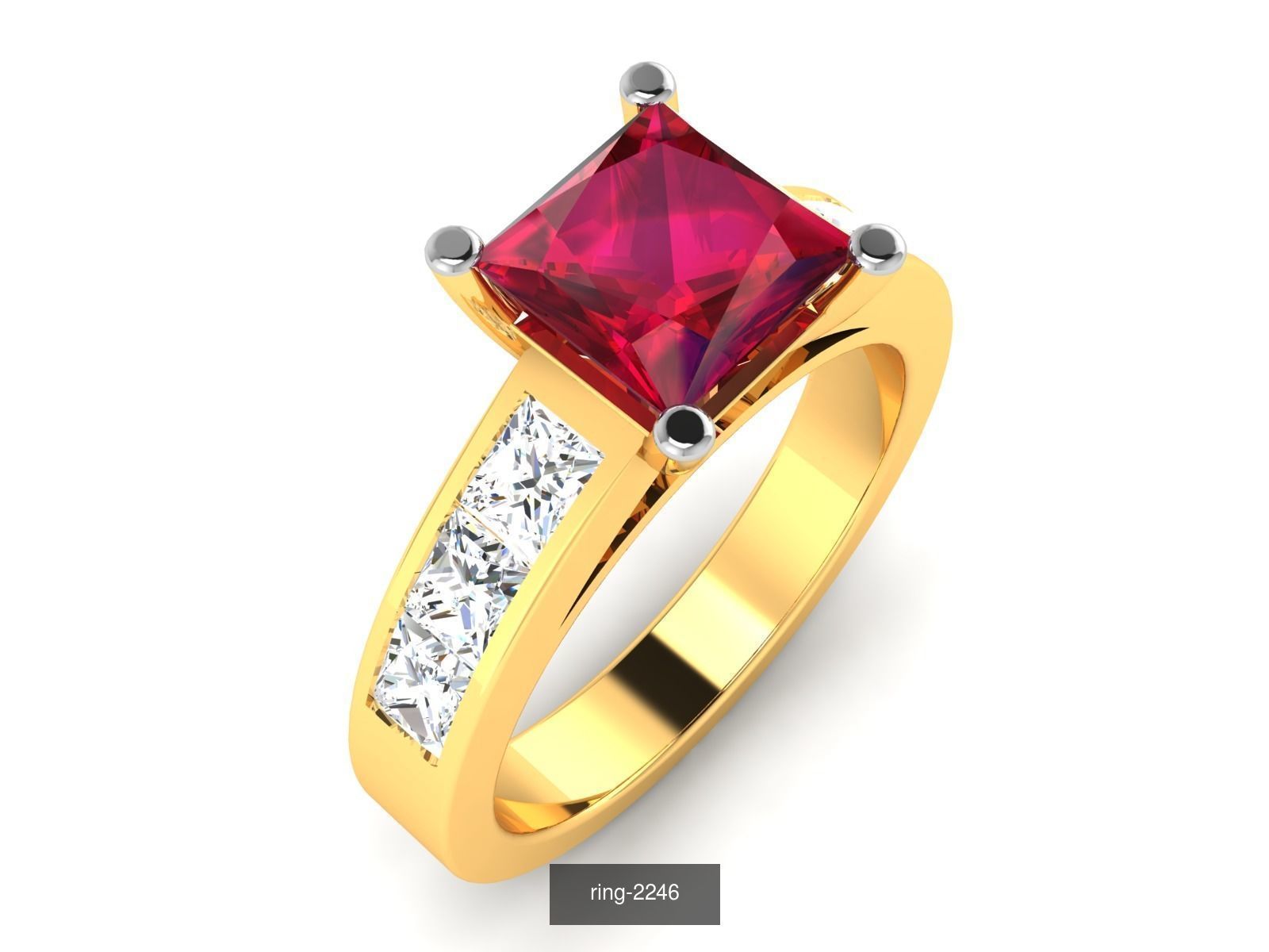 274 GEMSTONE RING 3D Model Collection_164