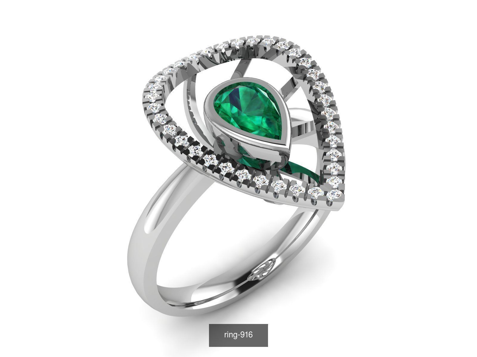 274 GEMSTONE RING 3D Model Collection_46