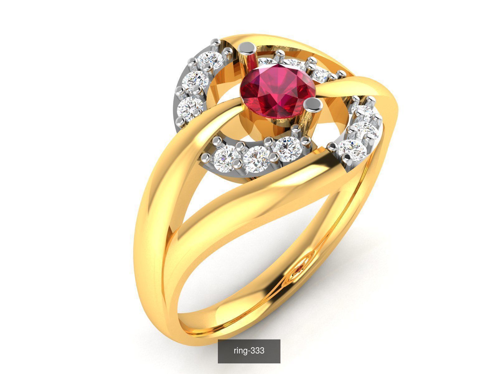 274 GEMSTONE RING 3D Model Collection_80
