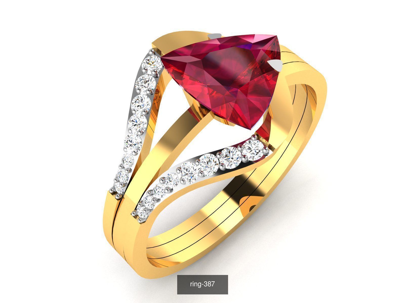 274 GEMSTONE RING 3D Model Collection_77