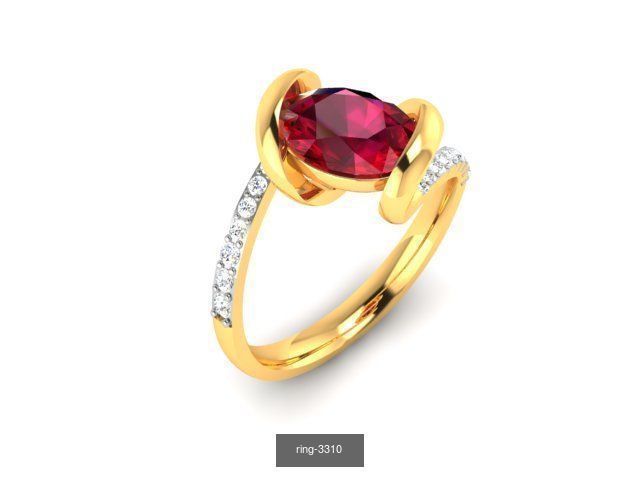 274 GEMSTONE RING 3D Model Collection_139