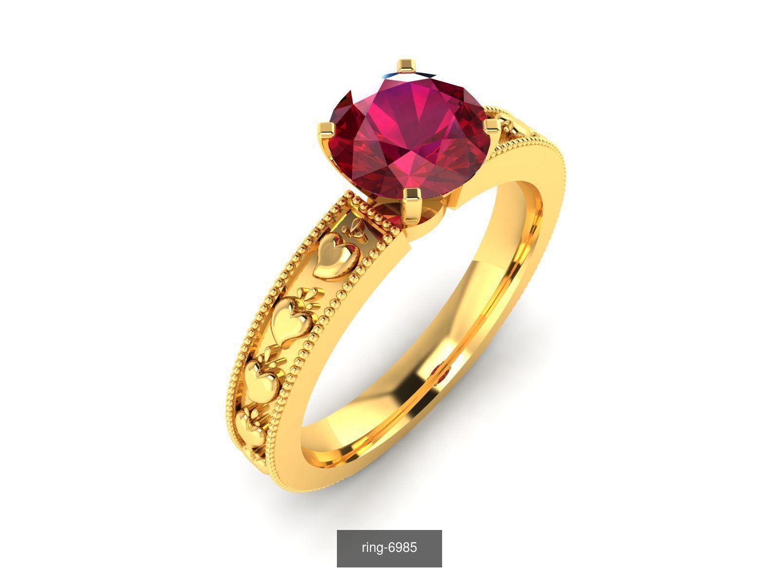 274 GEMSTONE RING 3D Model Collection_175