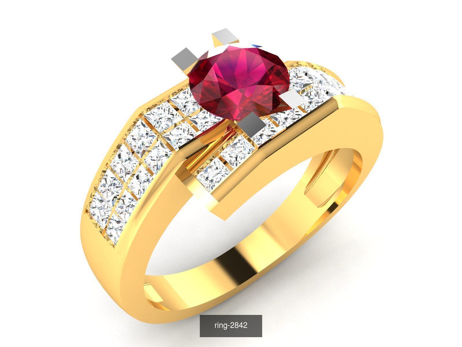 274 GEMSTONE RING 3D Model Collection_152