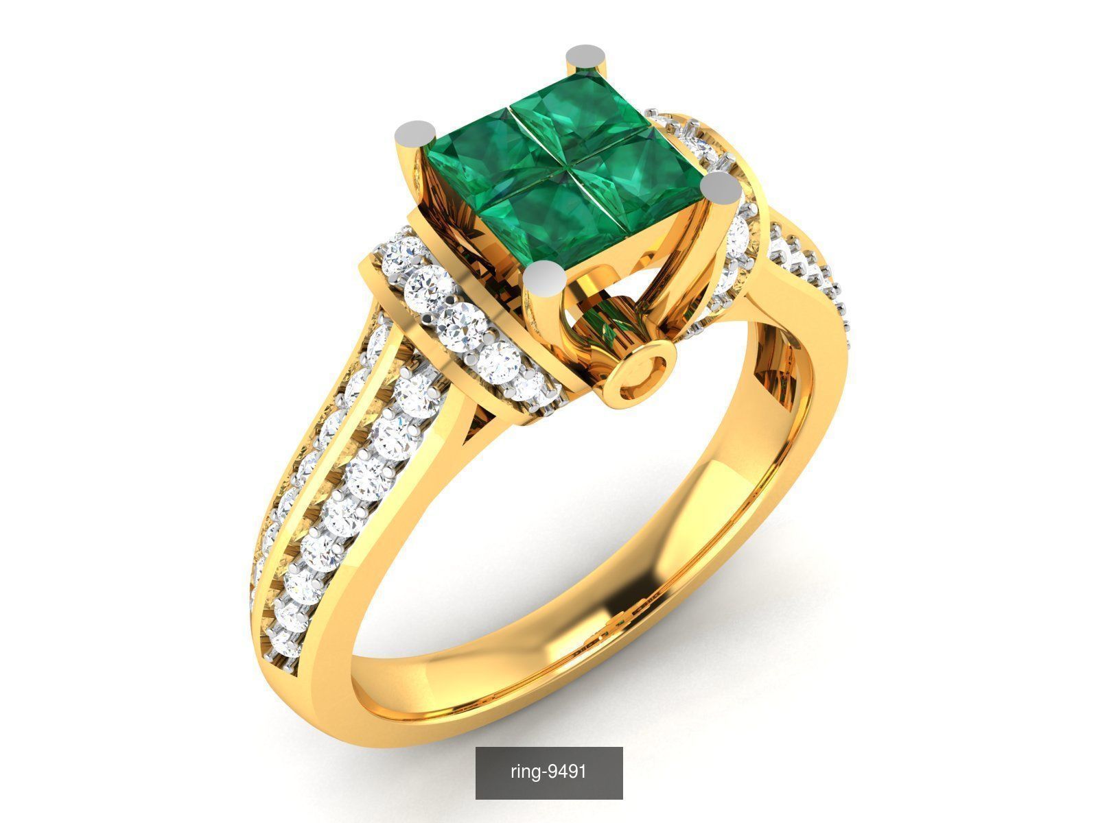 274 GEMSTONE RING 3D Model Collection_37