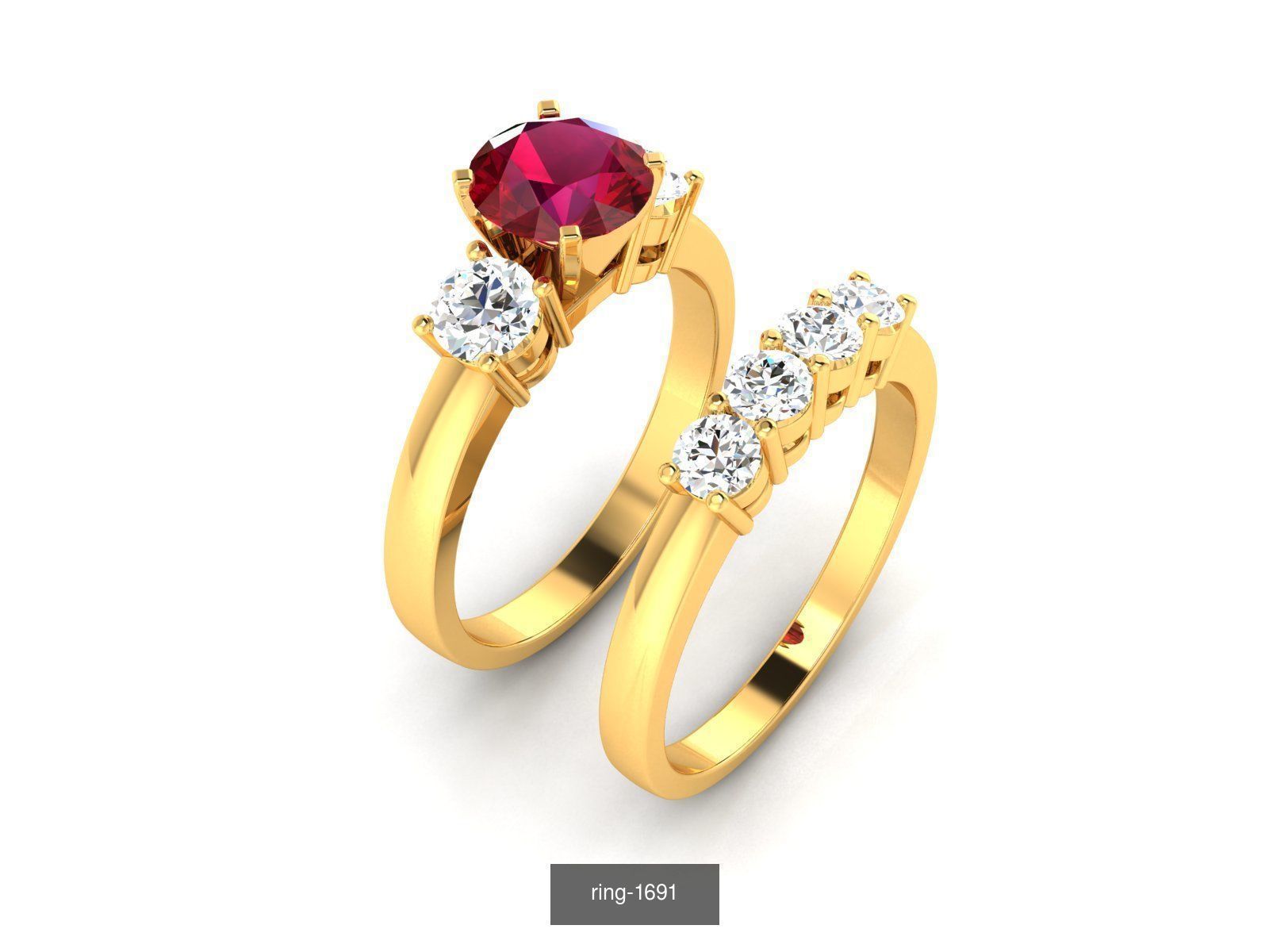 274 GEMSTONE RING 3D Model Collection_116