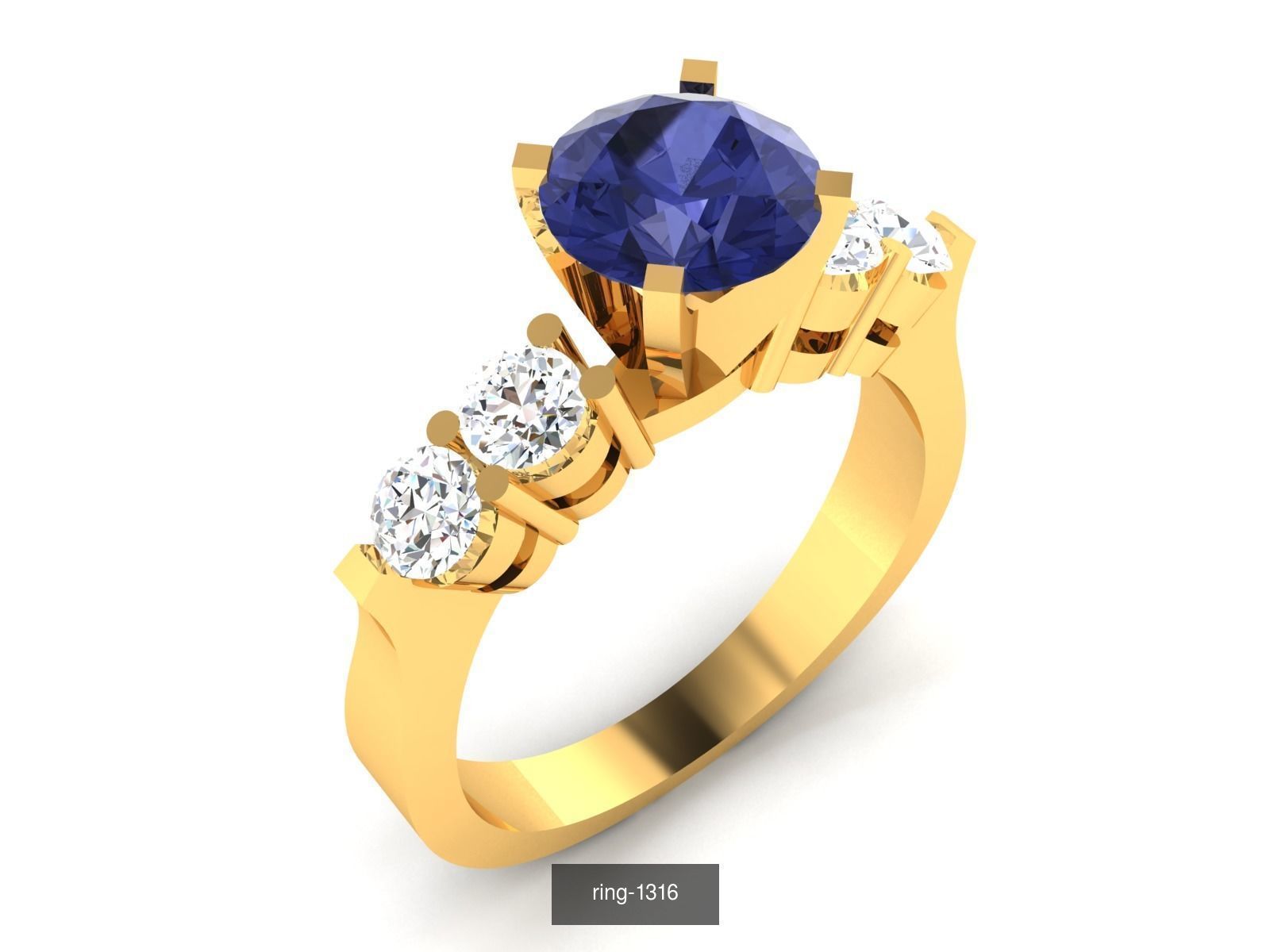 274 GEMSTONE RING 3D Model Collection_90