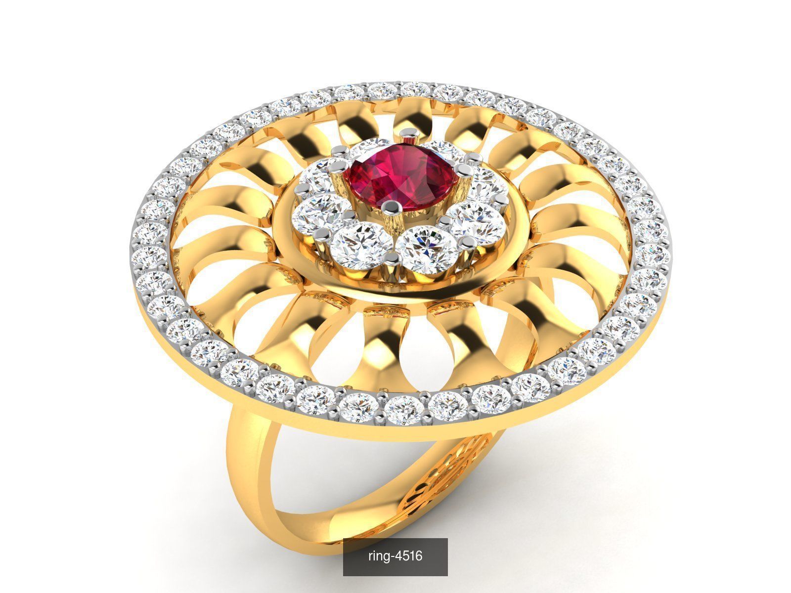 274 GEMSTONE RING 3D Model Collection_180