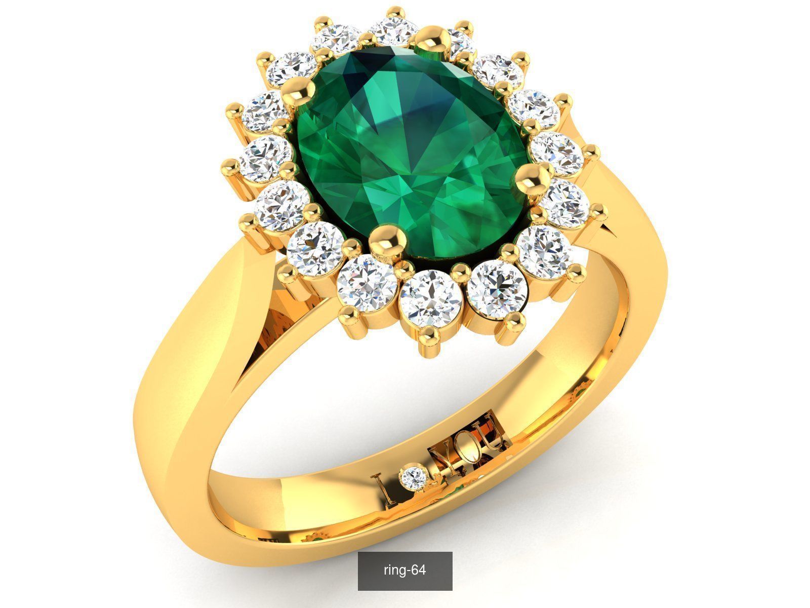 274 GEMSTONE RING 3D Model Collection_68