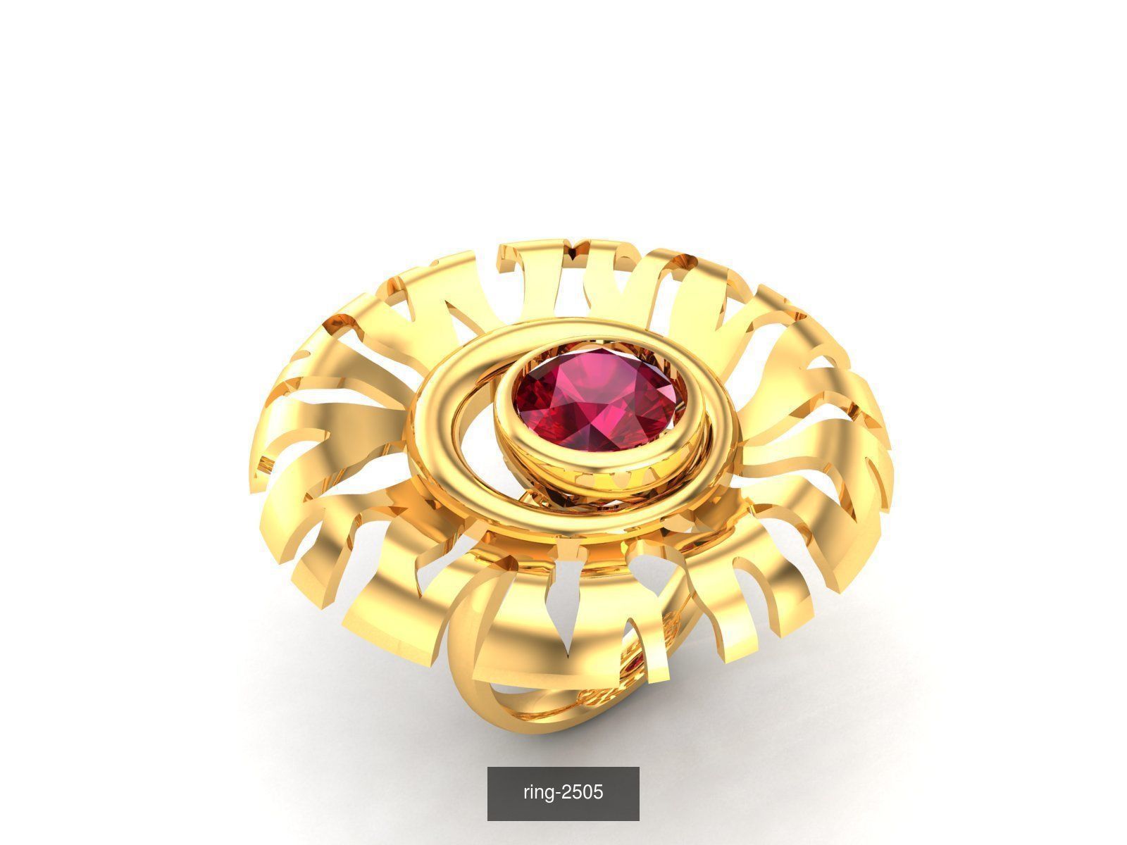 274 GEMSTONE RING 3D Model Collection_159