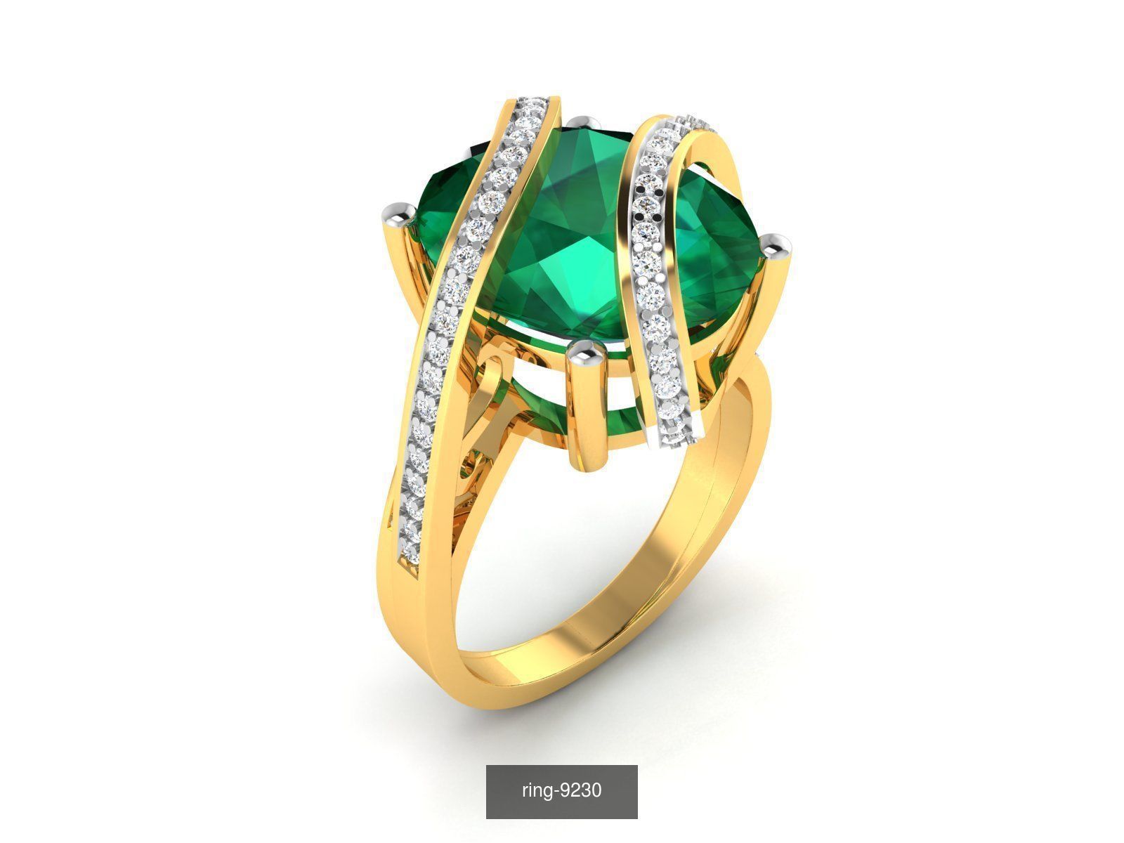 274 GEMSTONE RING 3D Model Collection_19