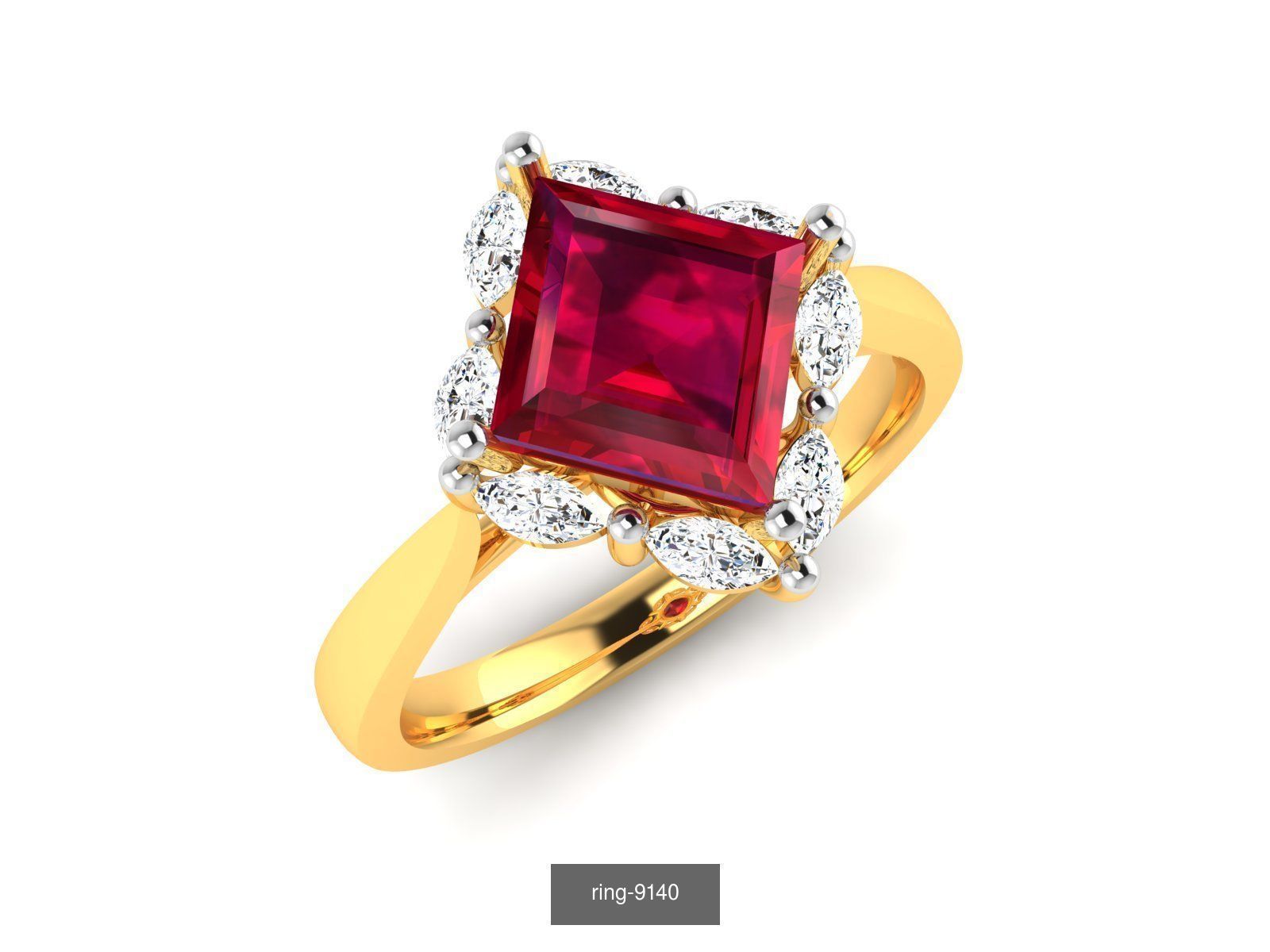 274 GEMSTONE RING 3D Model Collection_45