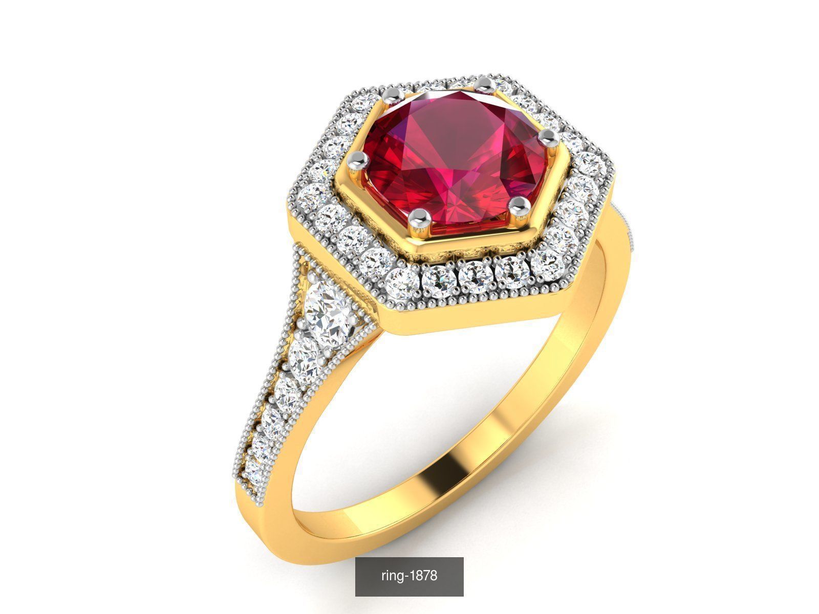 274 GEMSTONE RING 3D Model Collection_106