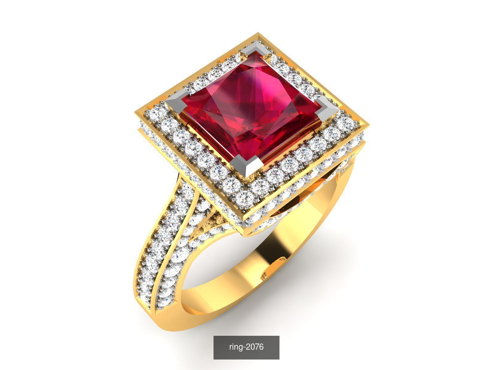 274 GEMSTONE RING 3D Model Collection_93