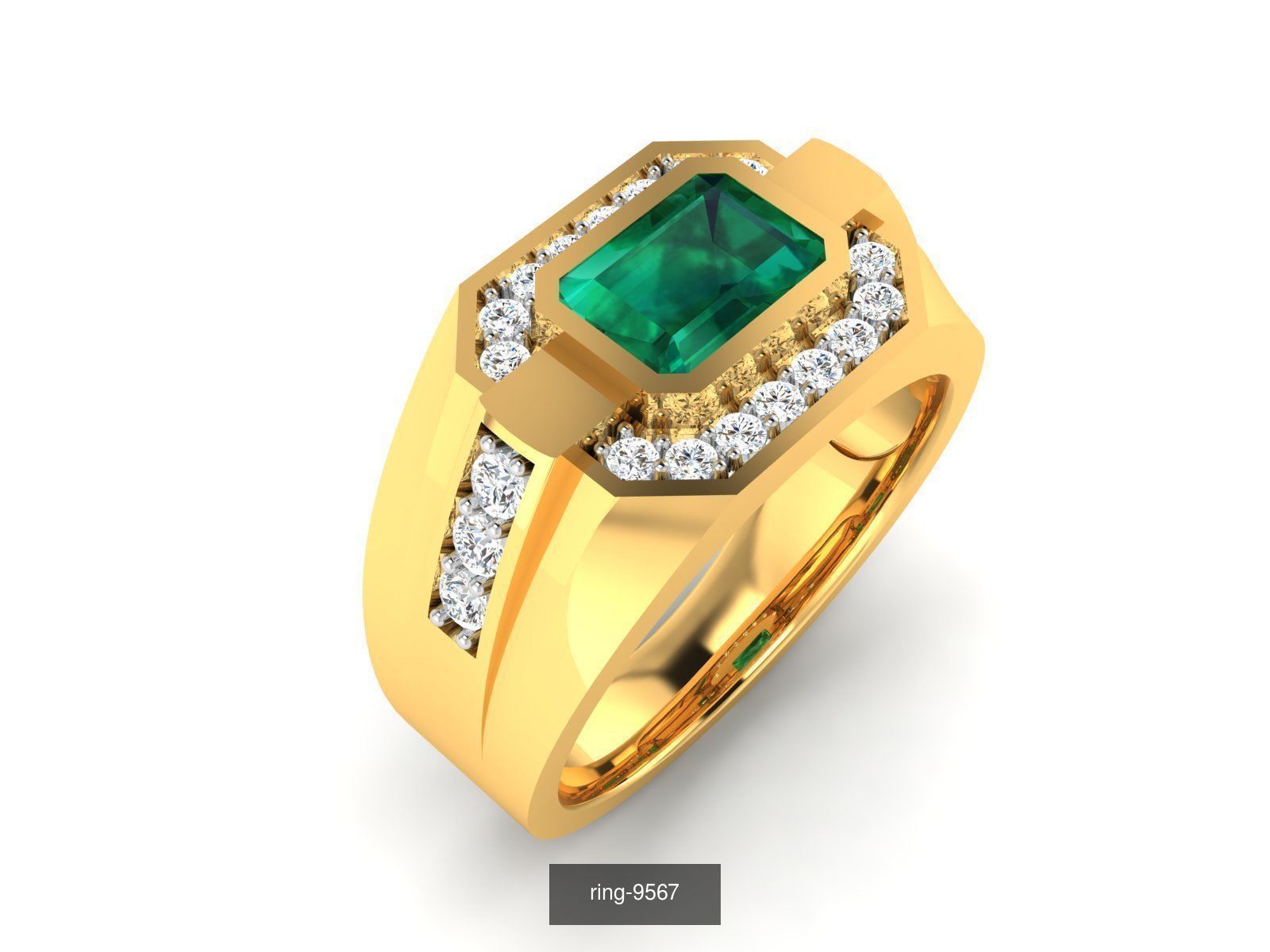 274 GEMSTONE RING 3D Model Collection_35