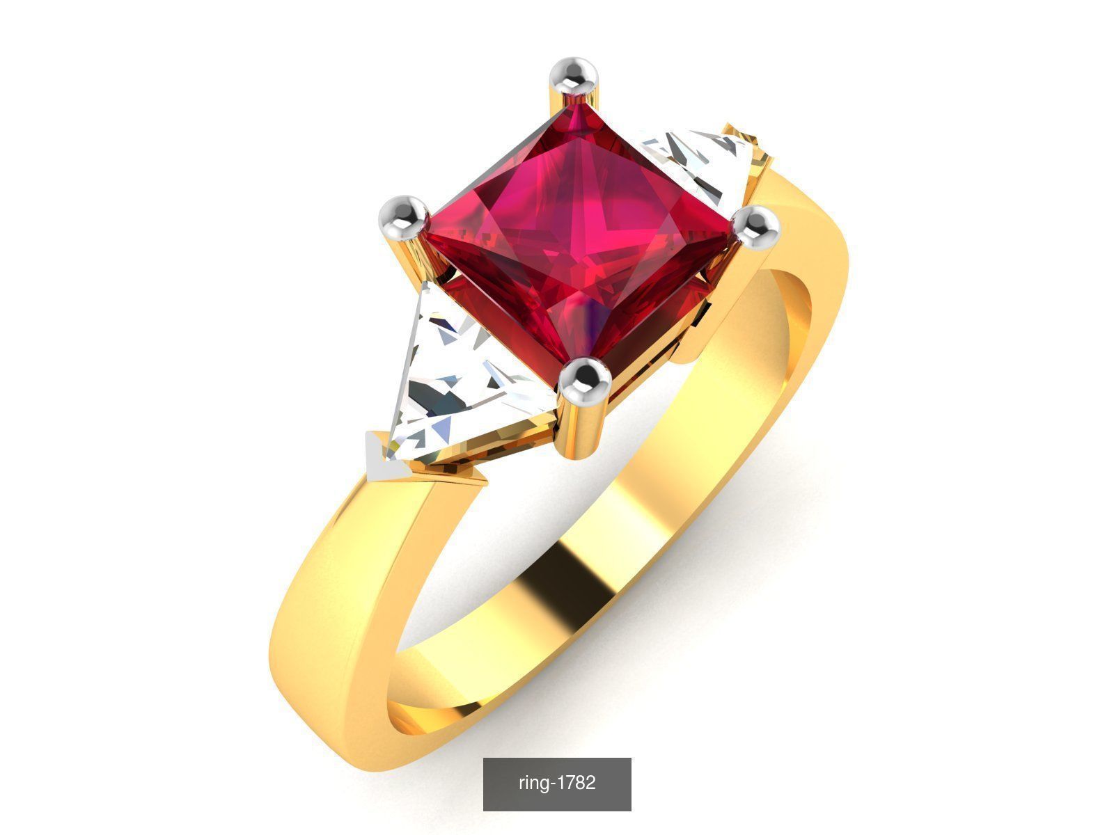 274 GEMSTONE RING 3D Model Collection_113