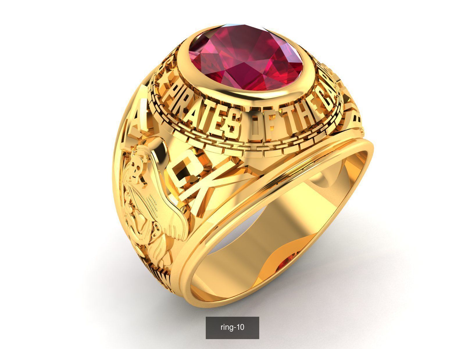 274 GEMSTONE RING 3D Model Collection_89
