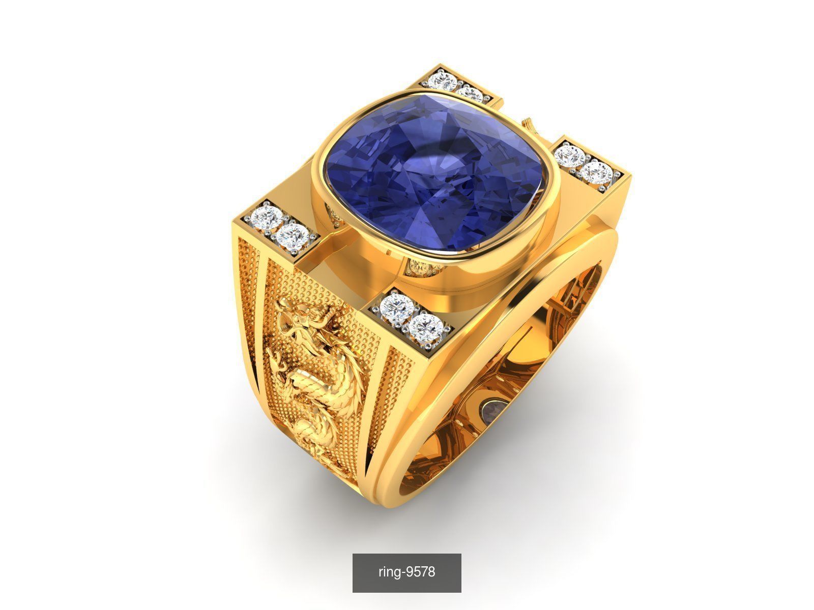 274 GEMSTONE RING 3D Model Collection_33