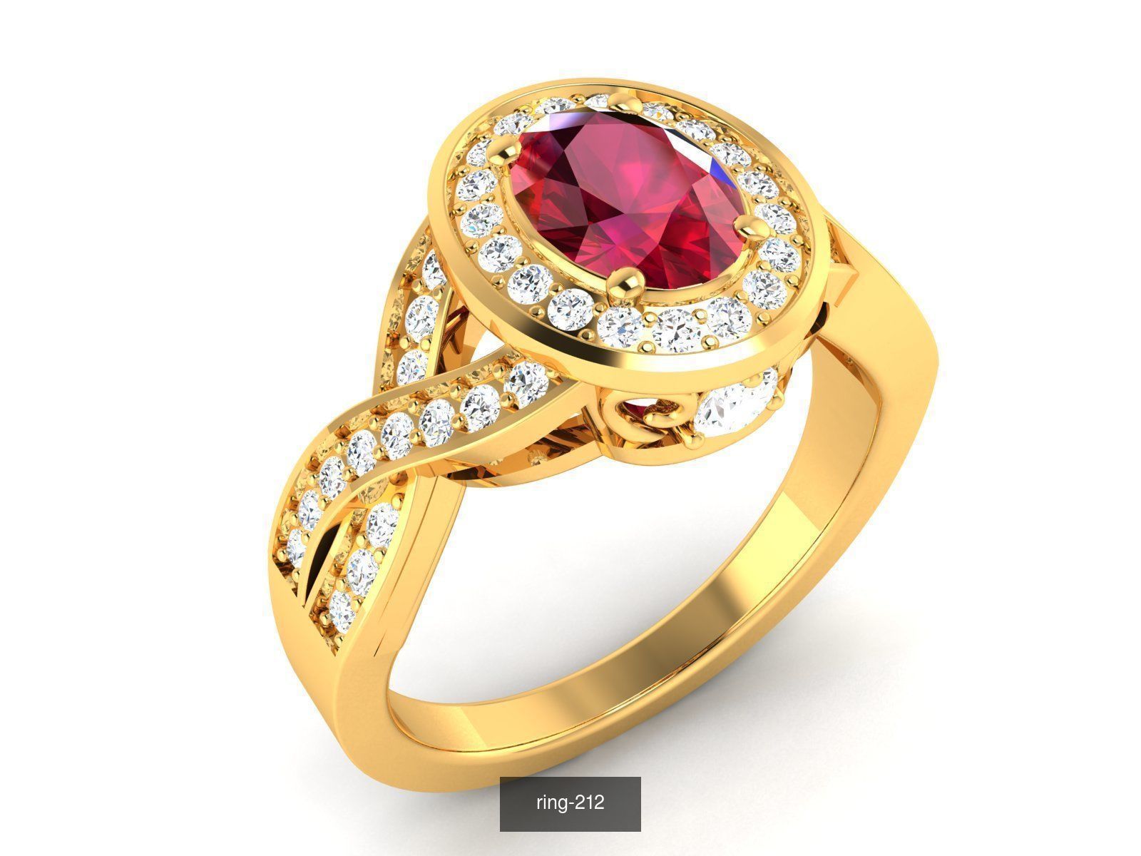 274 GEMSTONE RING 3D Model Collection_84
