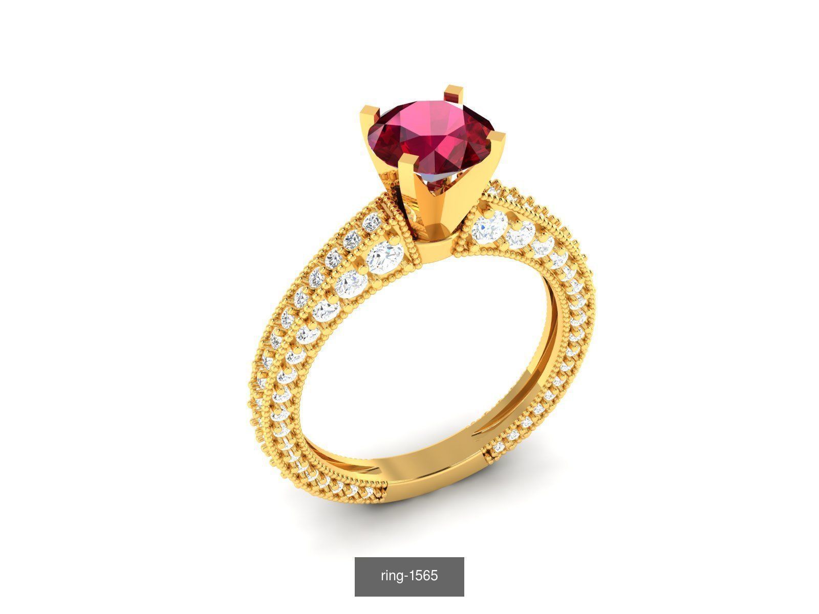 274 GEMSTONE RING 3D Model Collection_121