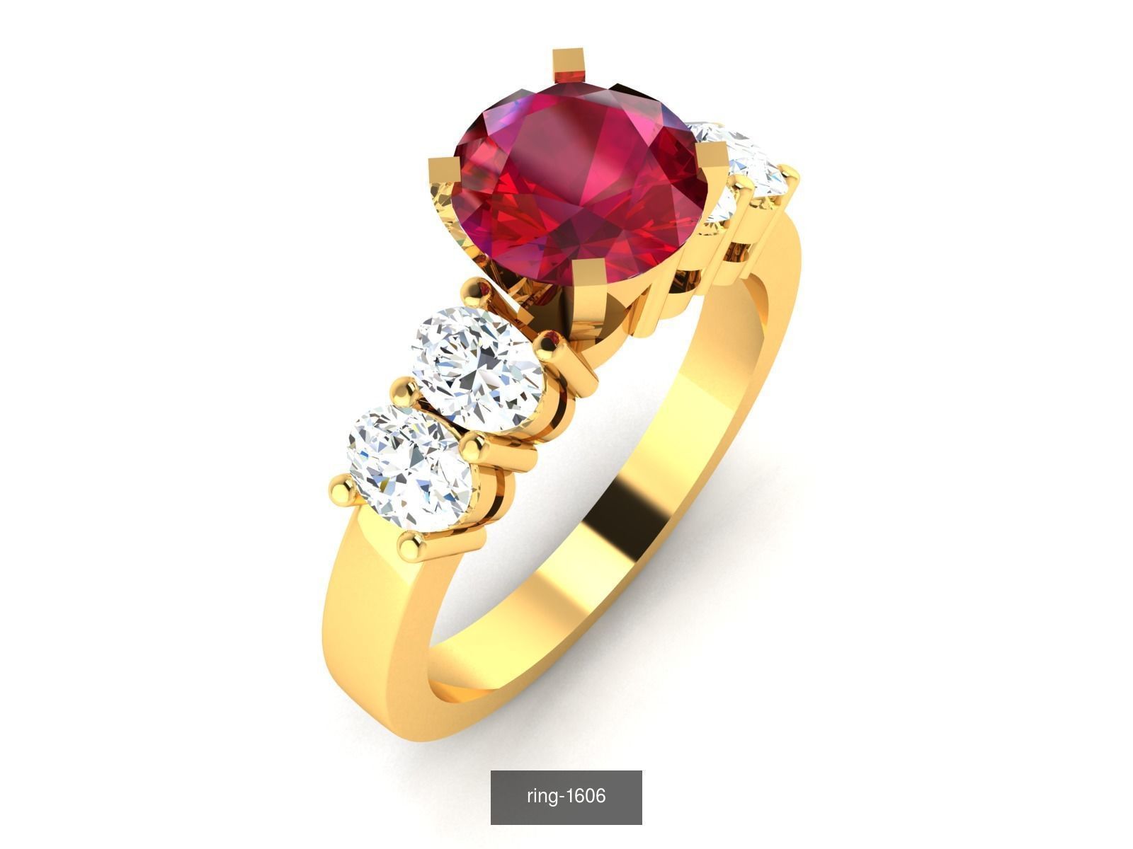 274 GEMSTONE RING 3D Model Collection_119
