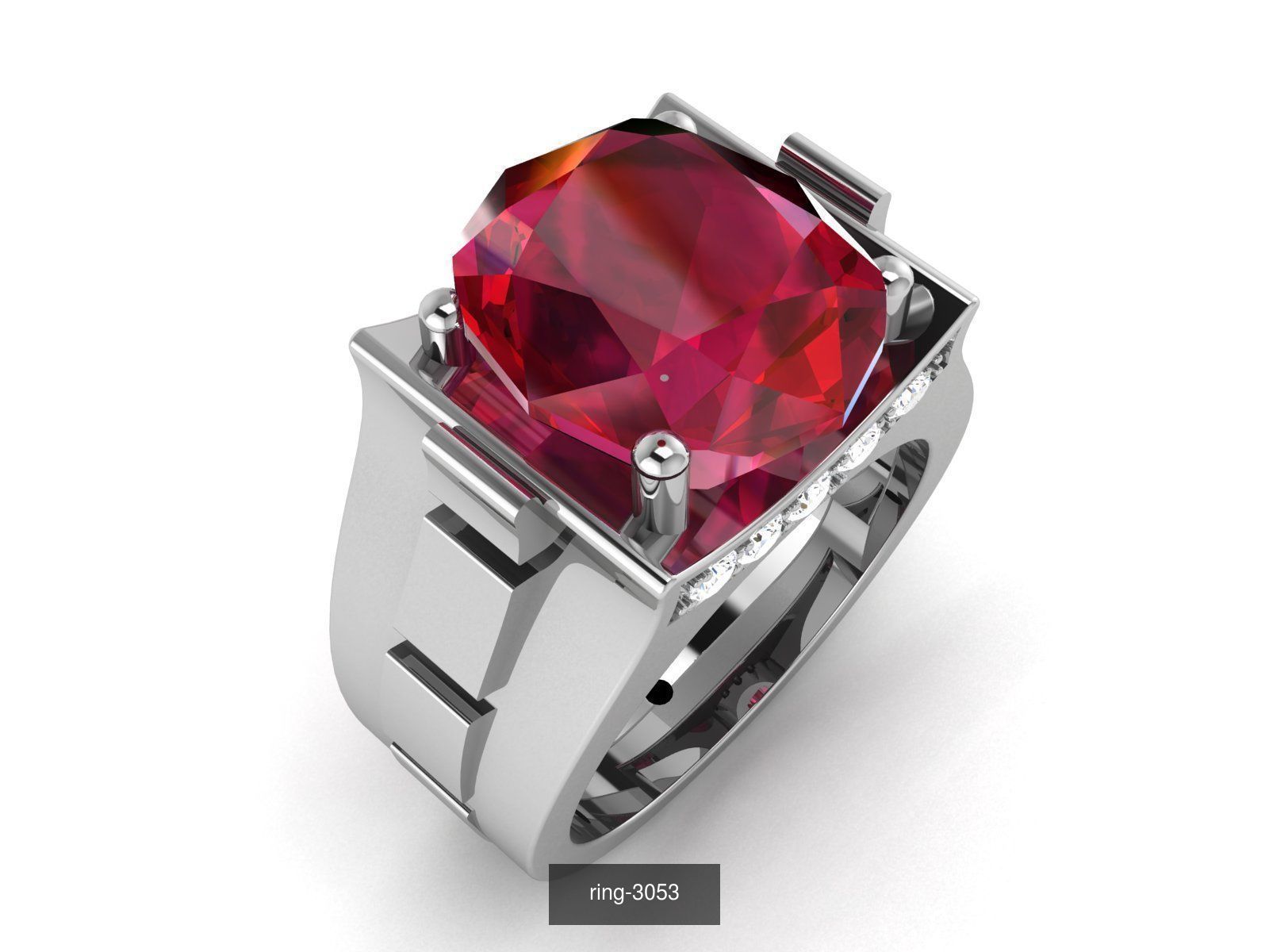 274 GEMSTONE RING 3D Model Collection_145