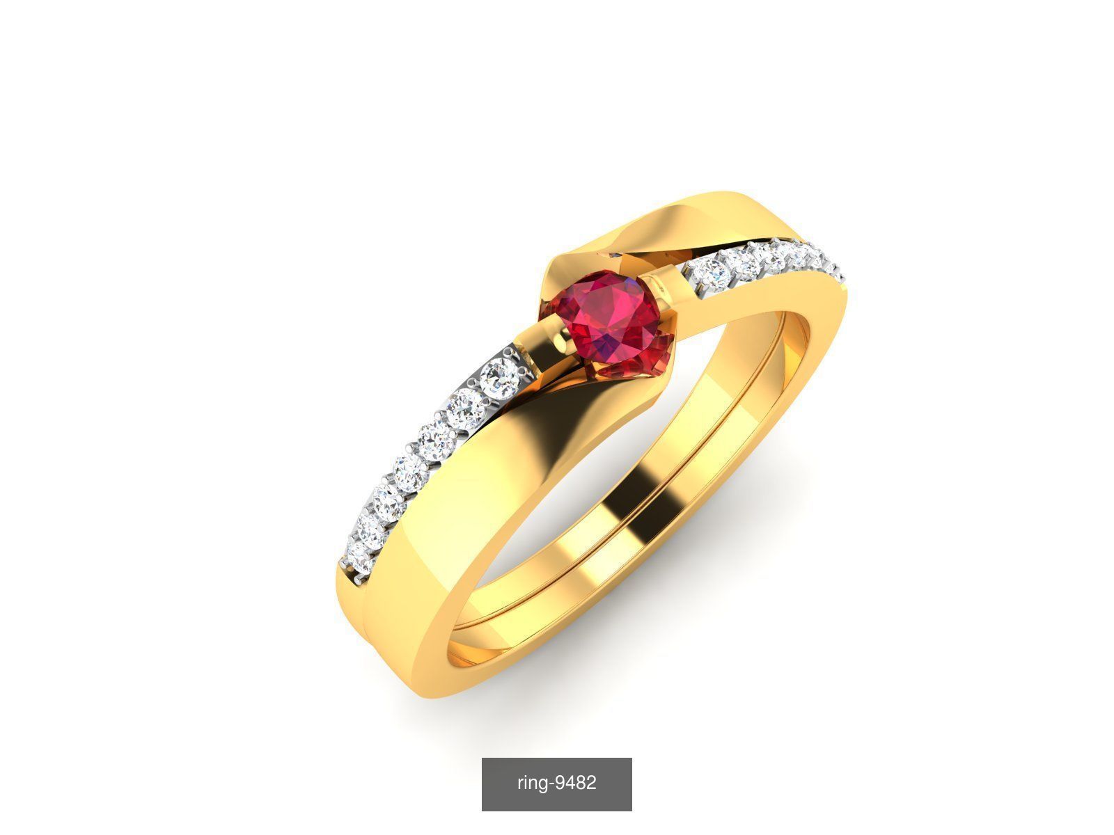 274 GEMSTONE RING 3D Model Collection_38