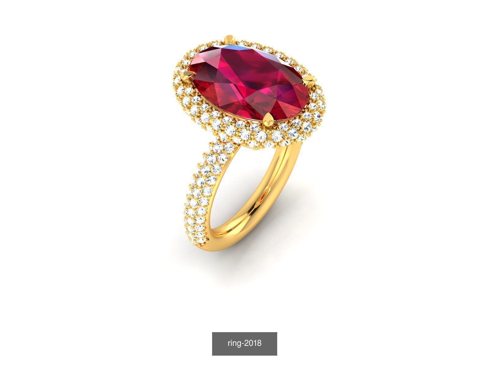 274 GEMSTONE RING 3D Model Collection_98