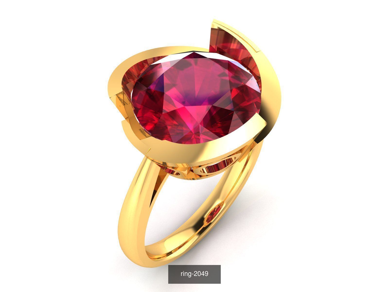 274 GEMSTONE RING 3D Model Collection_97
