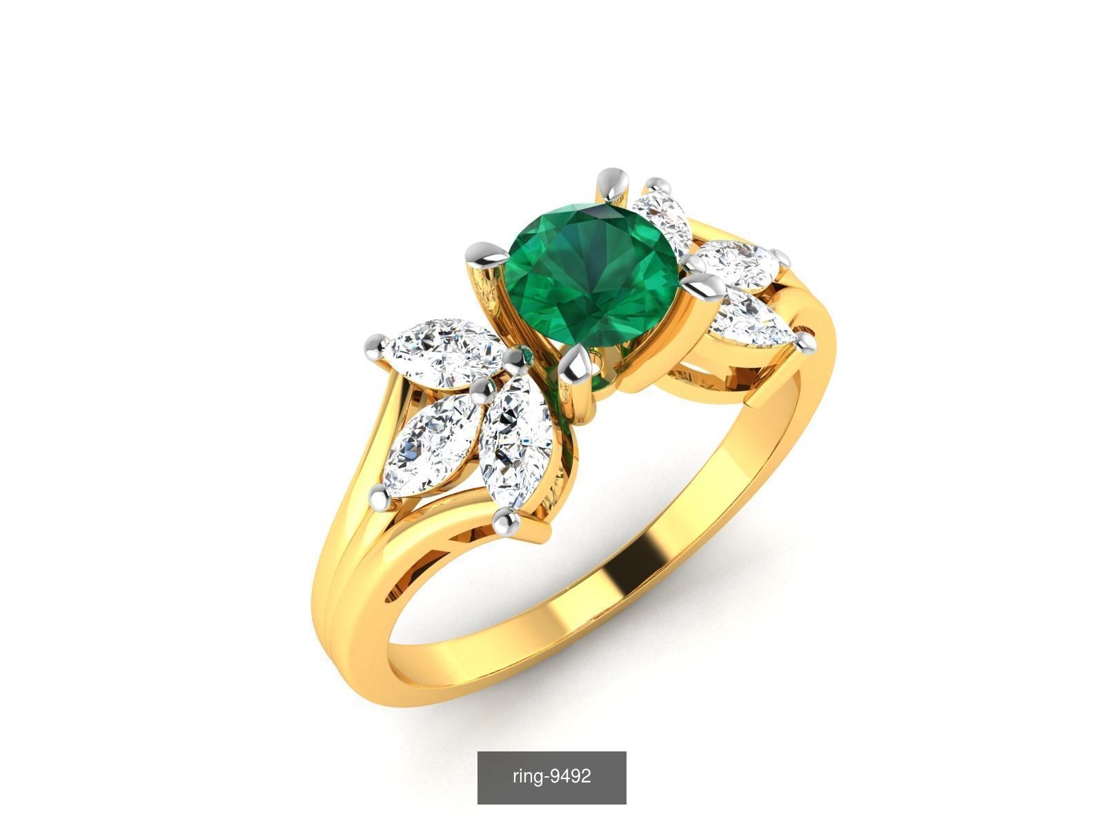 274 GEMSTONE RING 3D Model Collection_12