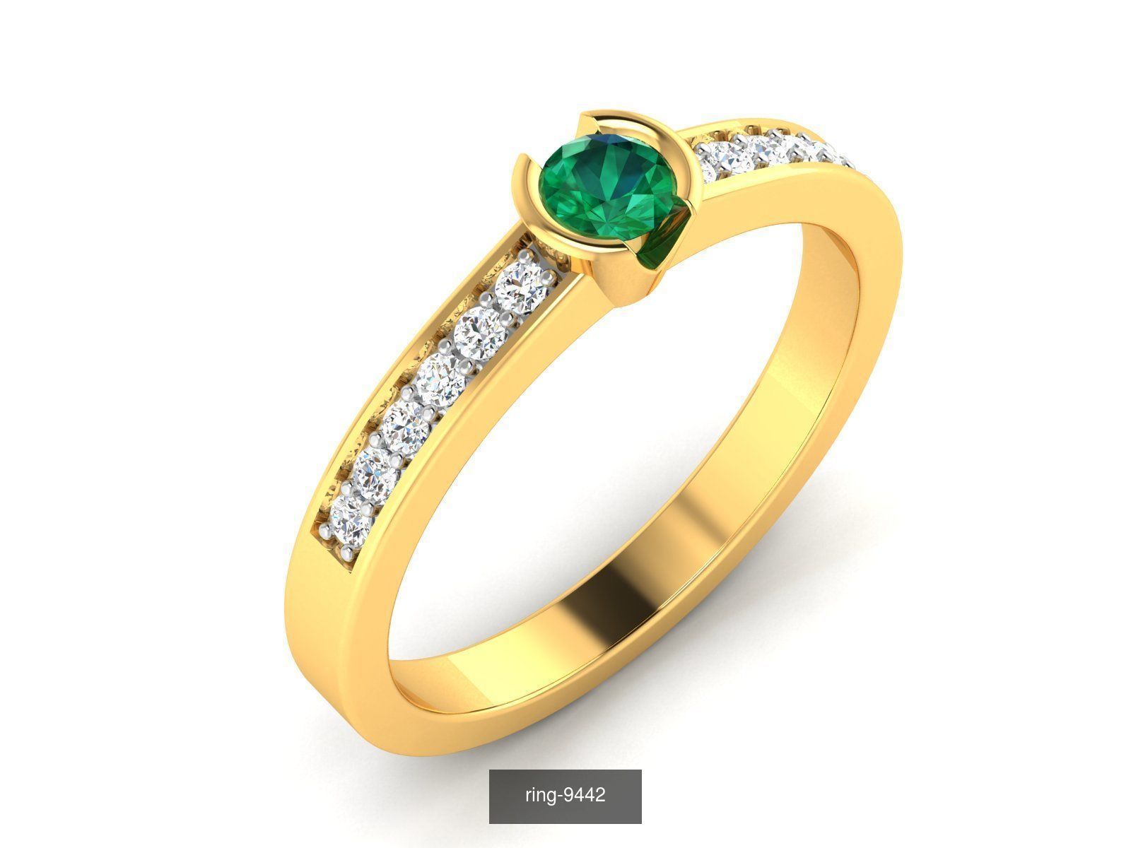 274 GEMSTONE RING 3D Model Collection_15