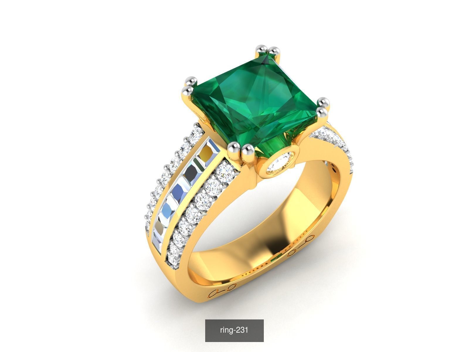 274 GEMSTONE RING 3D Model Collection_83