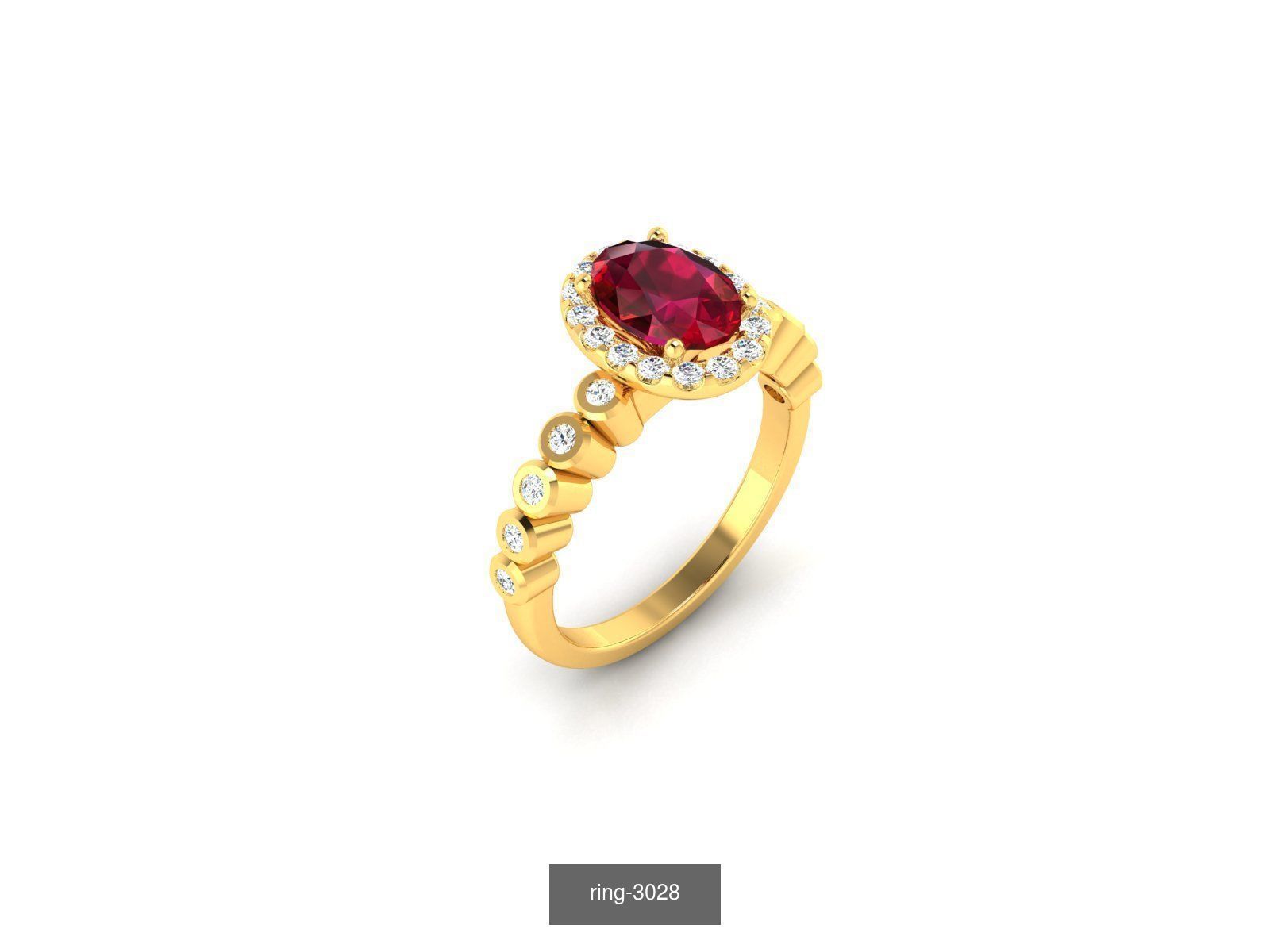 274 GEMSTONE RING 3D Model Collection_148