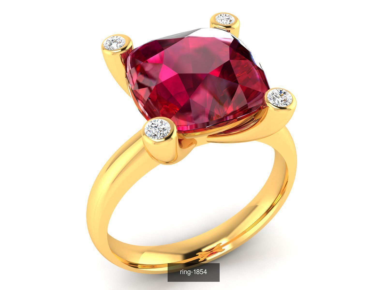 274 GEMSTONE RING 3D Model Collection_109