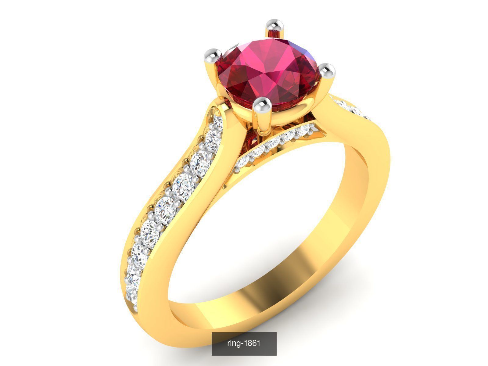 274 GEMSTONE RING 3D Model Collection_108