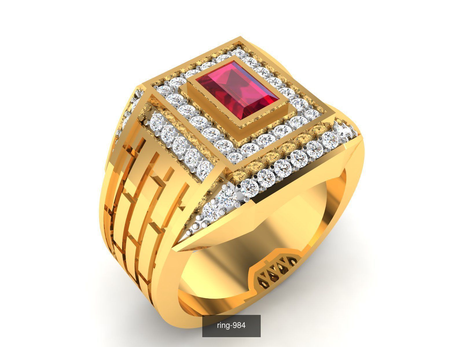 274 GEMSTONE RING 3D Model Collection_91