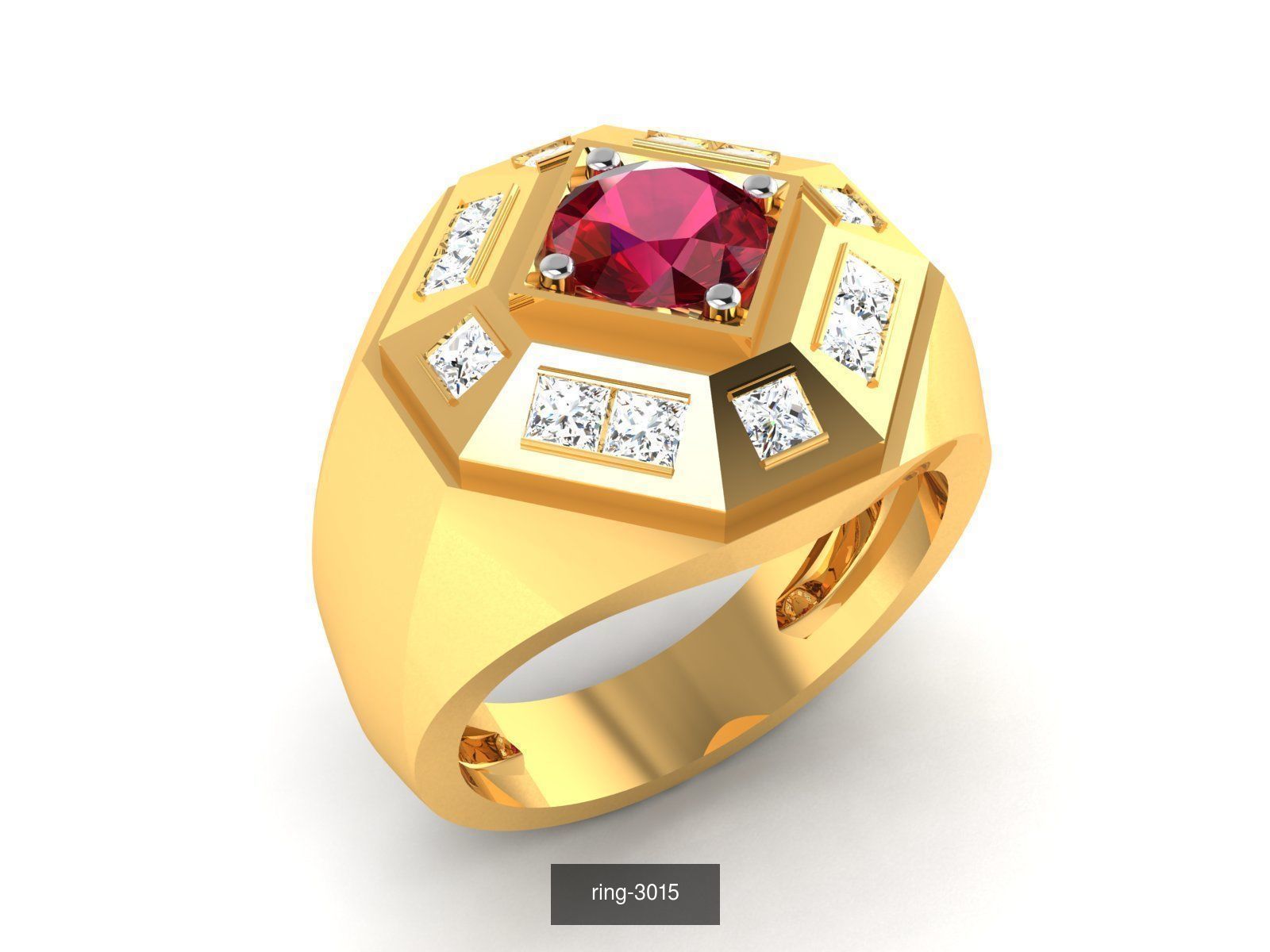 274 GEMSTONE RING 3D Model Collection_150