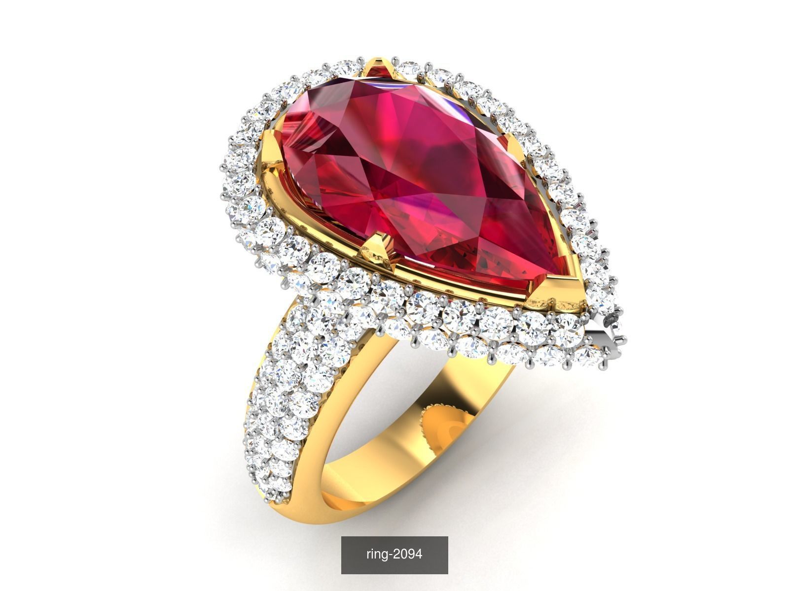 274 GEMSTONE RING 3D Model Collection_174