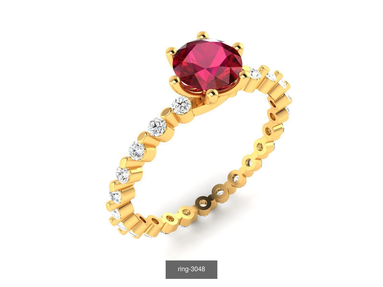 274 GEMSTONE RING 3D Model Collection_147